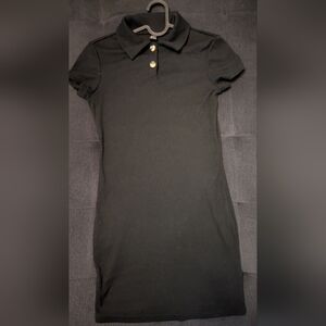 Shein - Classic Black Polo Dress, Size XS - 3 For 20$
